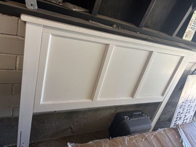 White Panel Twin Headboard
