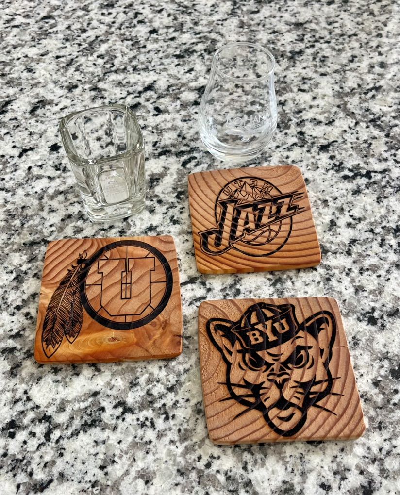 Custom Handcrafted Wooden Coasters