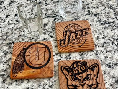 Custom Handcrafted Wooden Coasters