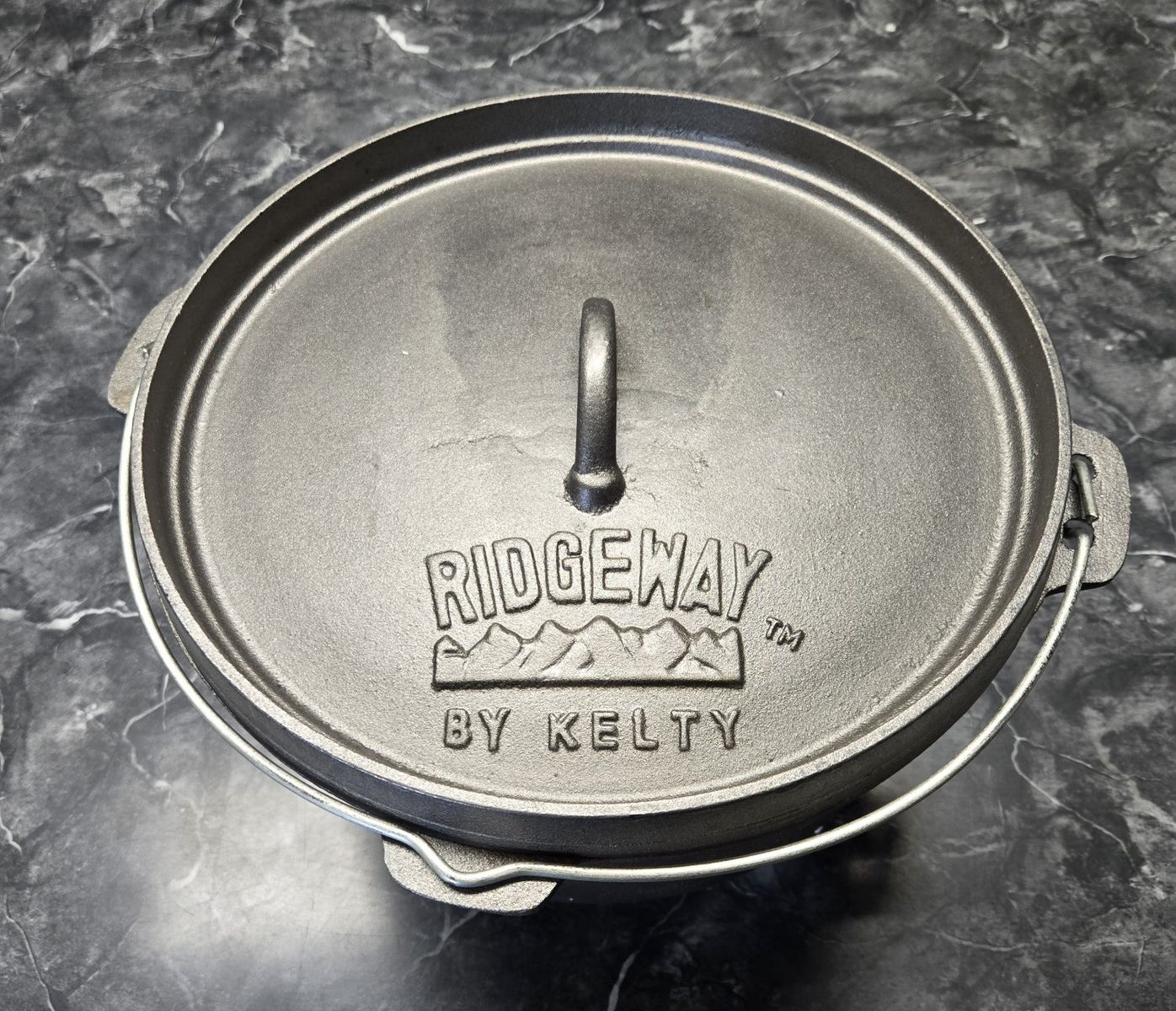 Ridgeway by Kelty Cast Iron Dutch Oven - Camping Pot with Lid