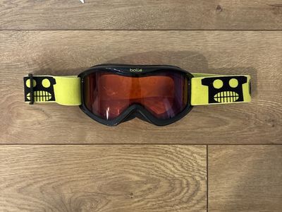 Bolle Ski Goggles - Yellow Strap with Face Design