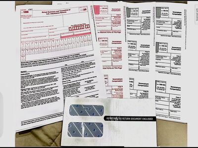 1099 NEC Forms 2025, 4 Part Tax Forms Kit, 18 Vendor Kit of Laser Forms Compatible with QuickBooks and Accounting Software