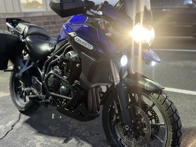 2013 Triumph Tiger 1200 XCX Motorcycle - Blue, Adventure Touring, Low Mileage