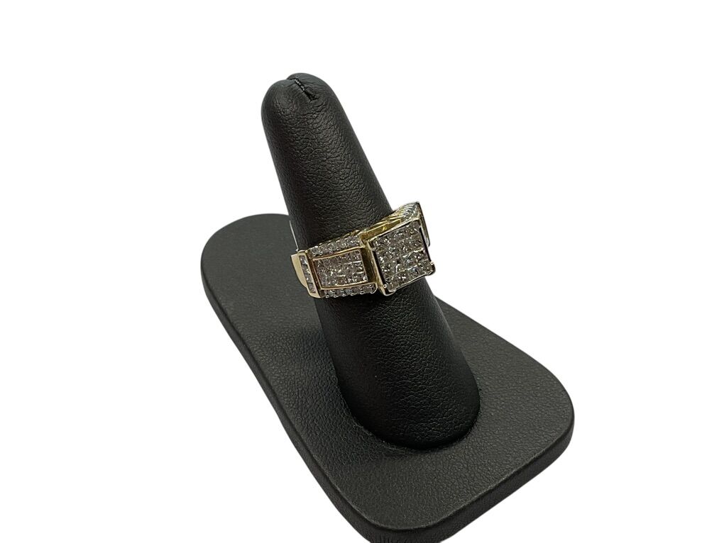 14k Yellow Gold Diamond Engagement Ring Size 7-E75007962