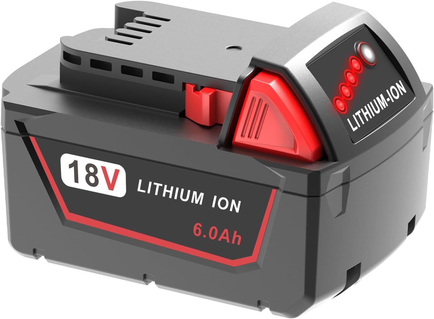 NEW 6.0Ah 18V Lithium Battery Replacement for Milwaukee M18 Battery 48-11-1850,48-11-1860