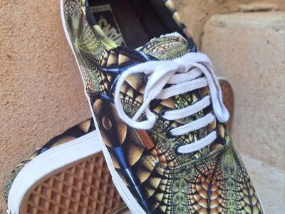 Rare Mens 13 Vans Mirror Image Low Top Sneakers