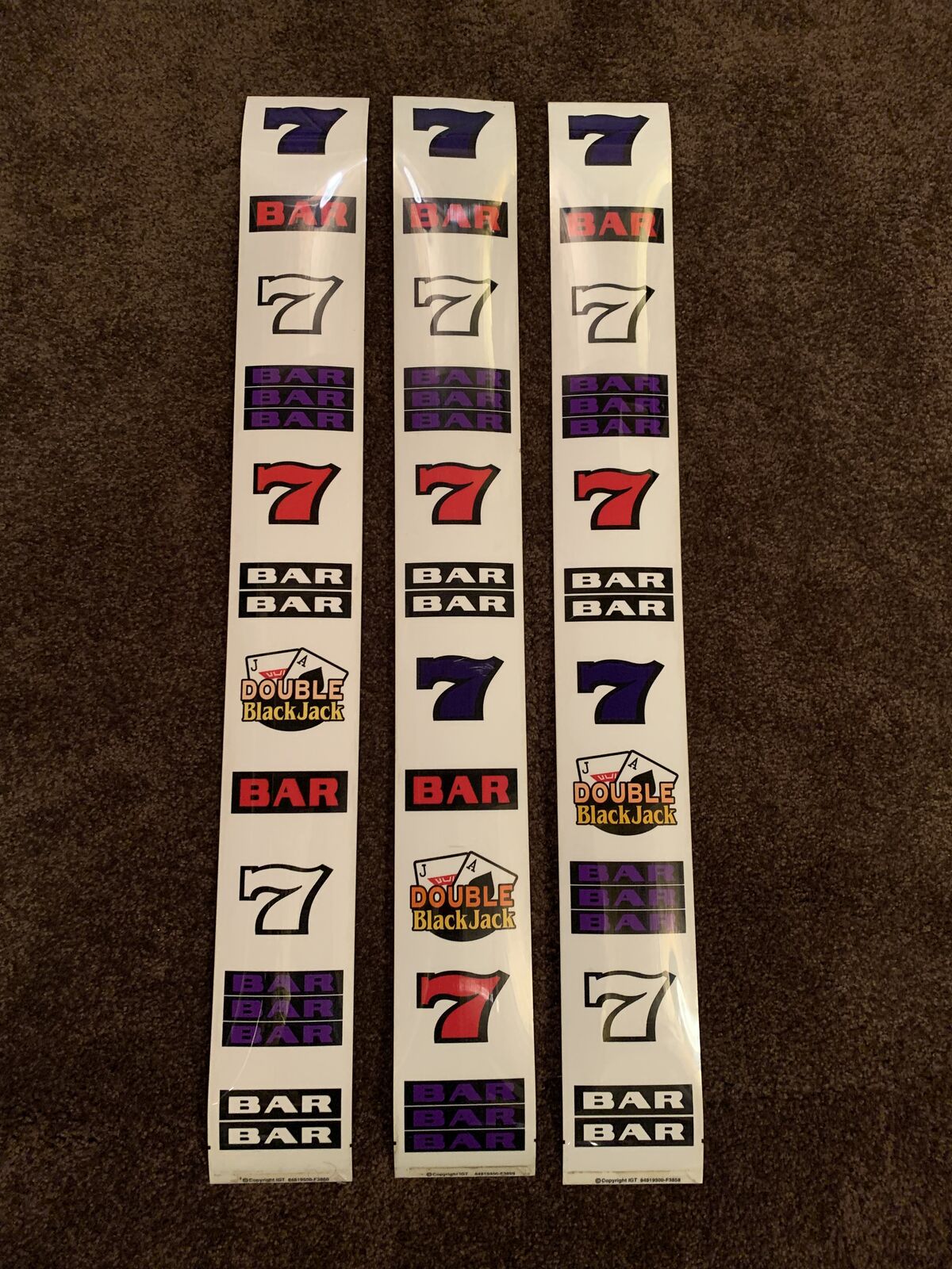 IGT Slot Machine Tumbling Reel Strips