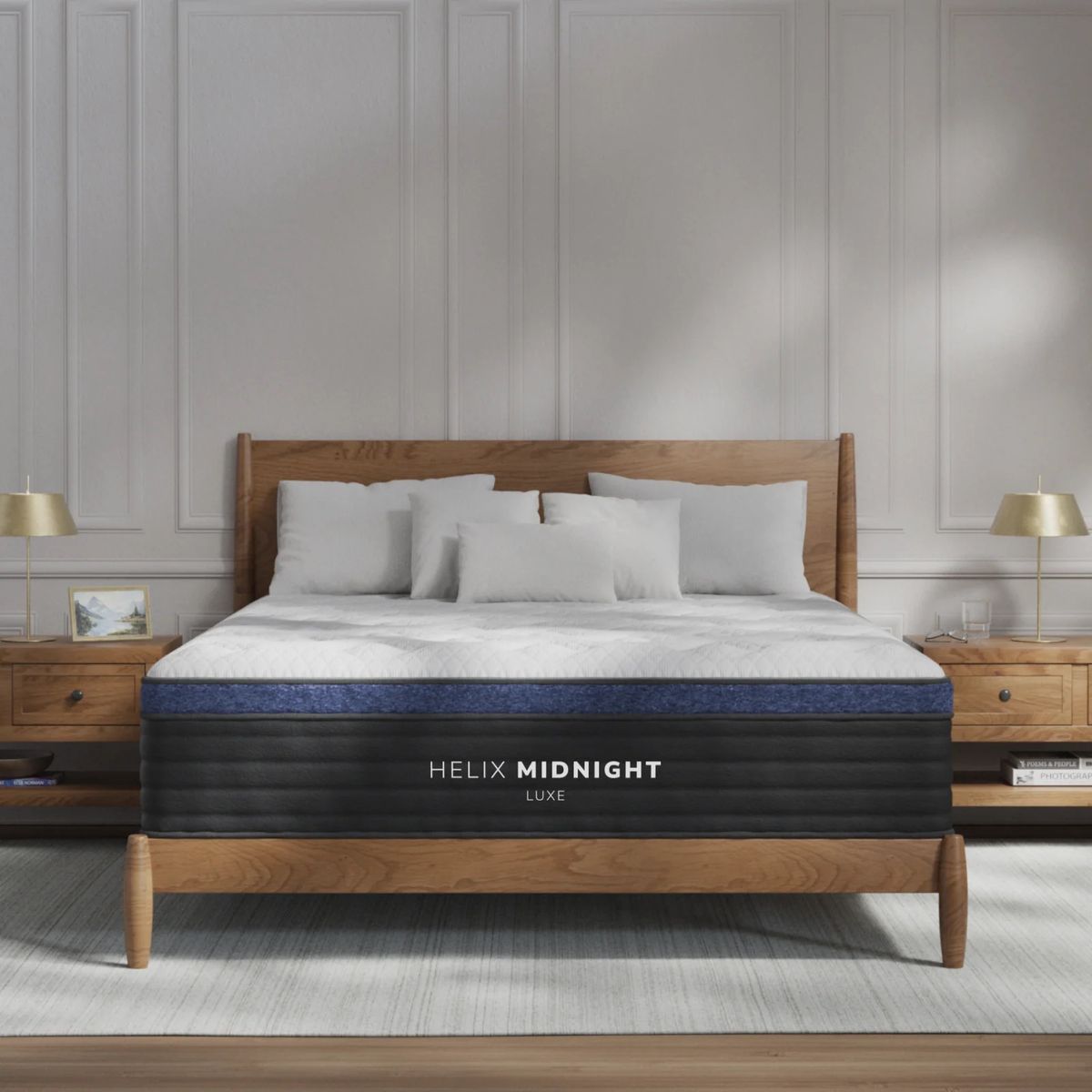 Like New - Helix Midnight Luxe Hybrid King Mattress