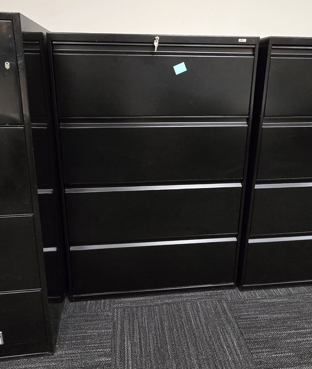 Commercial Alera 4-Drawer Lateral File Cabinet - 36" Black