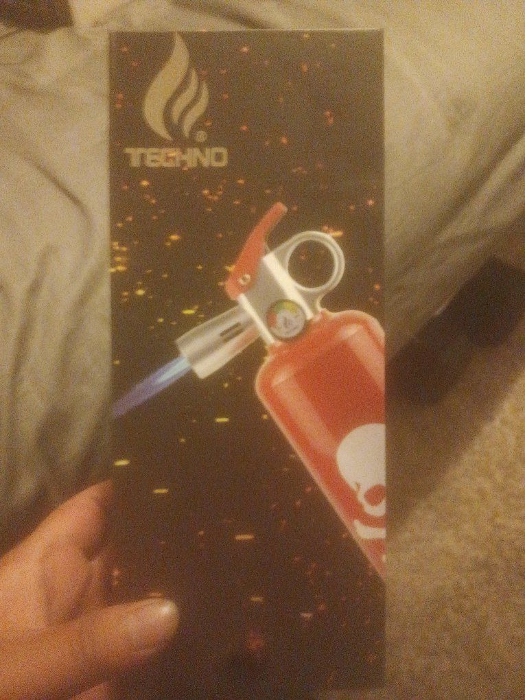 Techno Torch Extinguisher Lighter - Novelty Fire Extinguisher Shaped Butane Torch