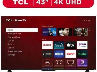TCL 43 Inch 4K UHD Smart Roku TV