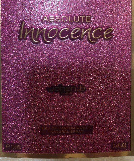 Johan.b Absolute Innocence Eau de Parfum Women Natural Spray 100ML 3.4FL.OZ