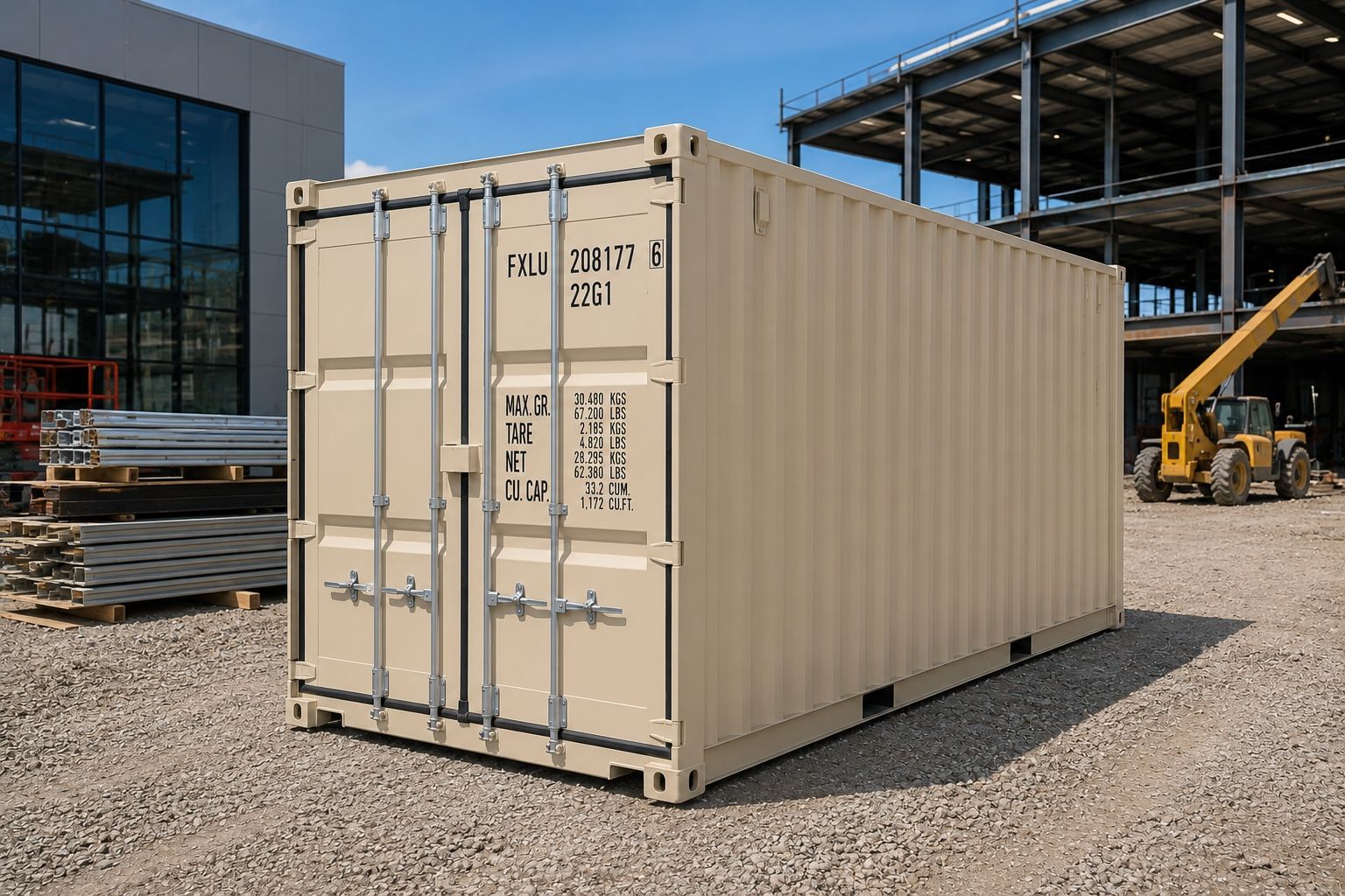 20’ Shipping Container for Sale | One Trip Conex Box | Contractor Storage