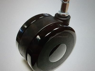 New 4-inch Heavy Duty Twin Soft Wheel Casters for Office Chairs and Furnitures: 5-Pack