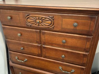 Solid wood tall dresser