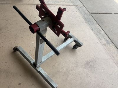 Larin ES-750 Heavy Duty Engine Stand - 750 lbs Capacity with Steel Wheels