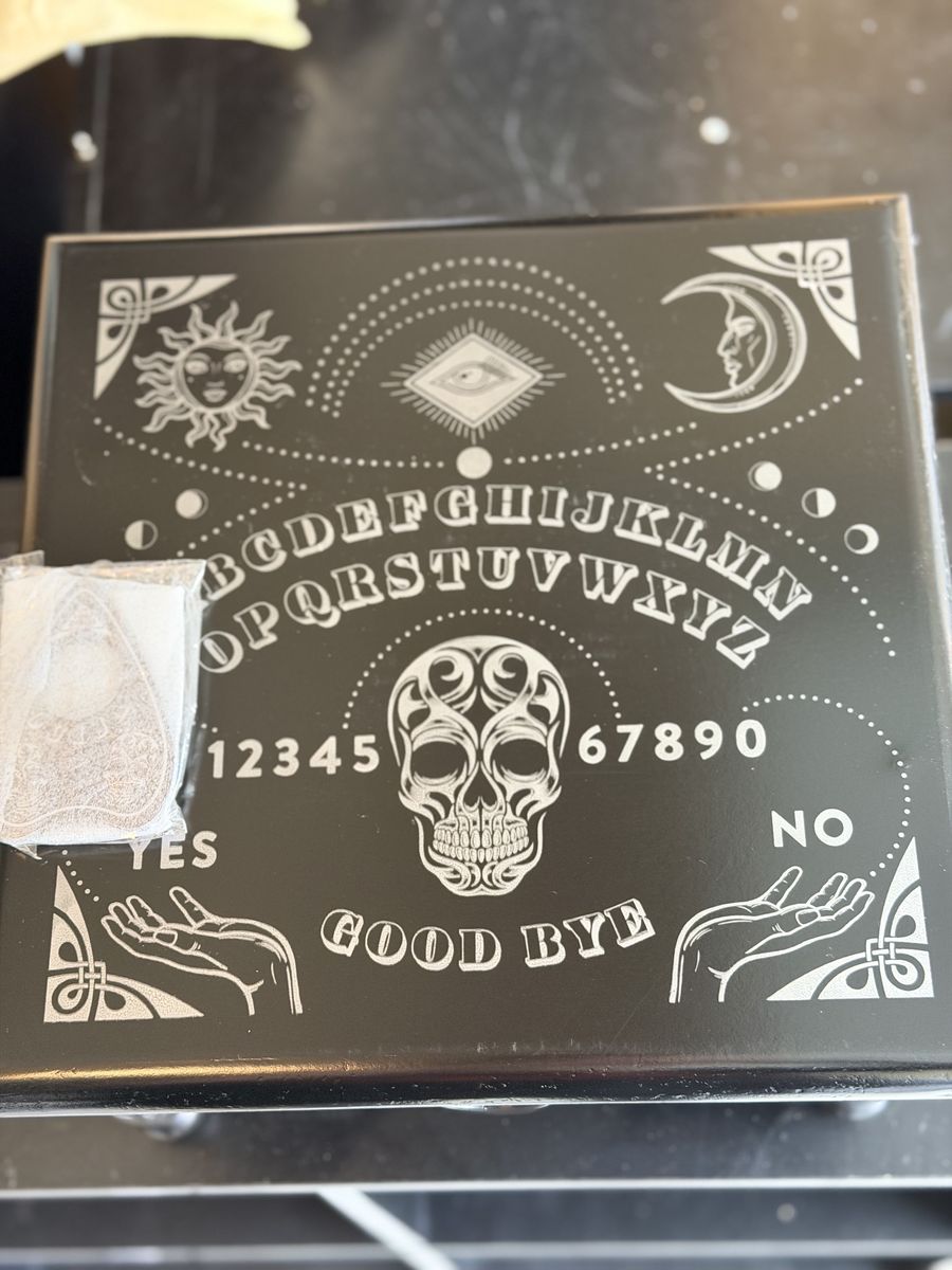 Ouija Board Spirit Board Skull Design Planchette Mystic Divination