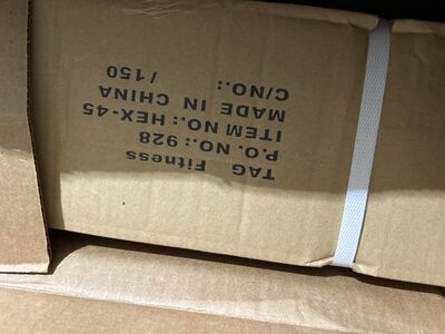 45 Lb Rubber Hex Dumbell Set