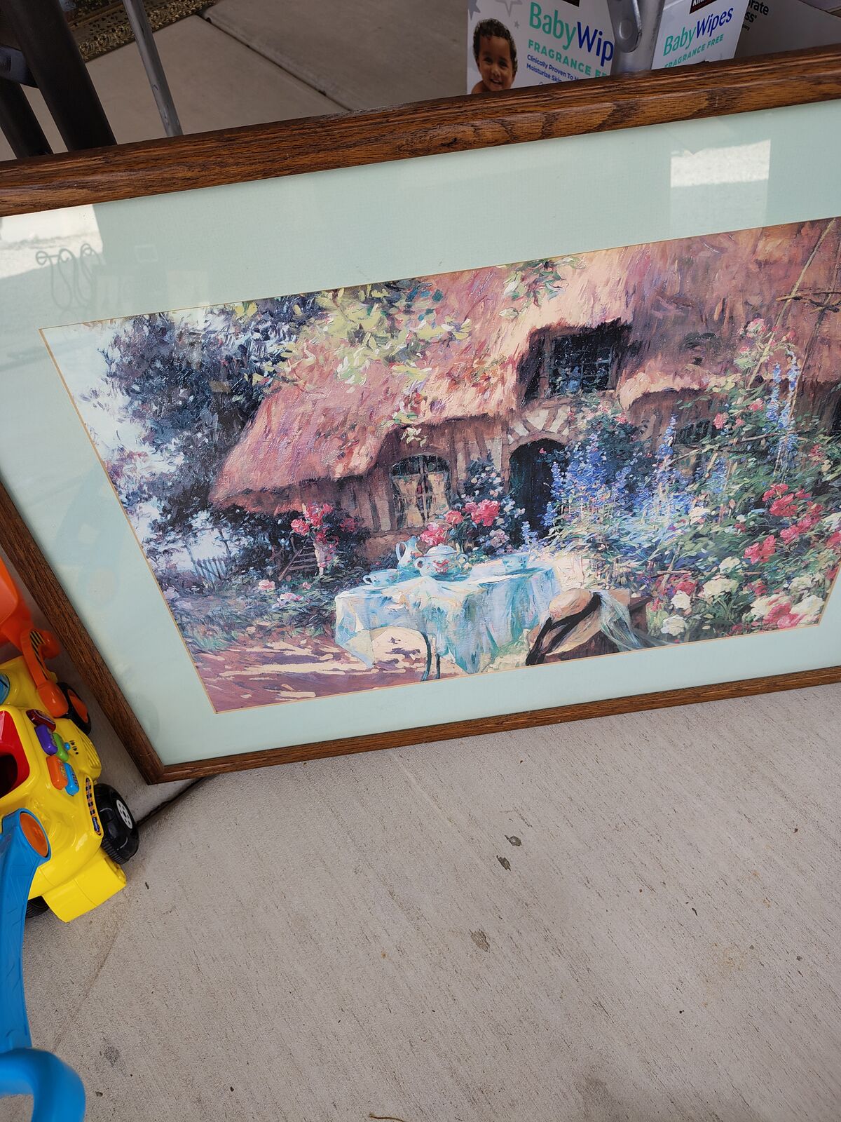 Frames, pictures, clock, mirror, brand new shadow box, miscetc