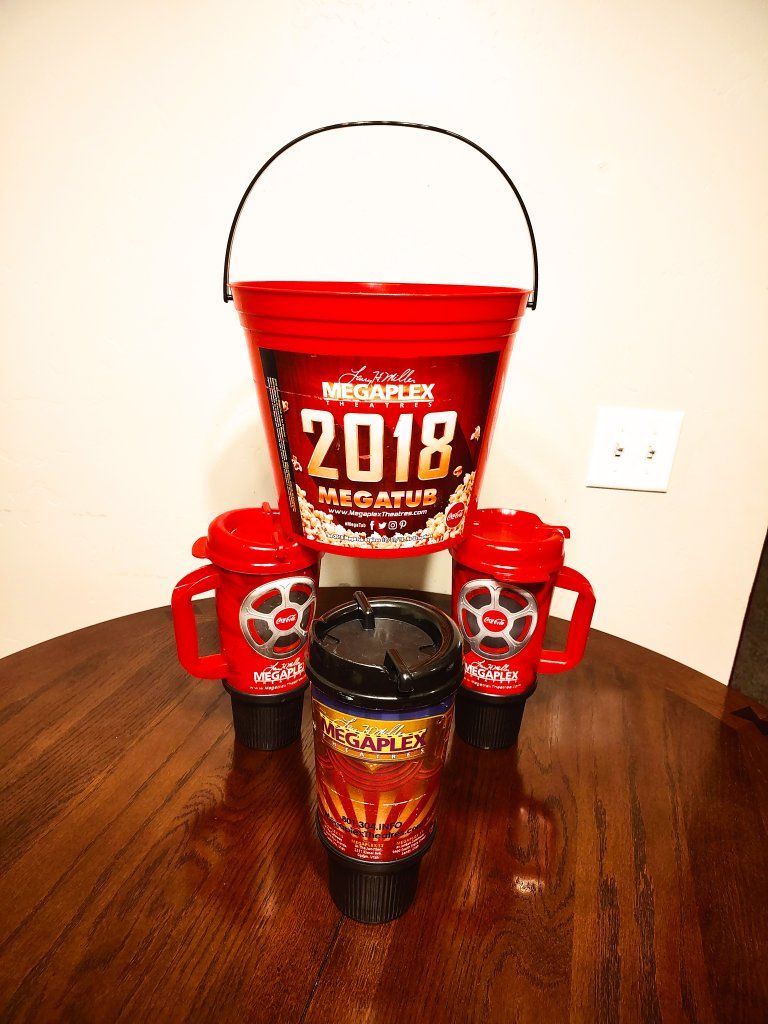Megaplex Mugs and Popcorn Bucket