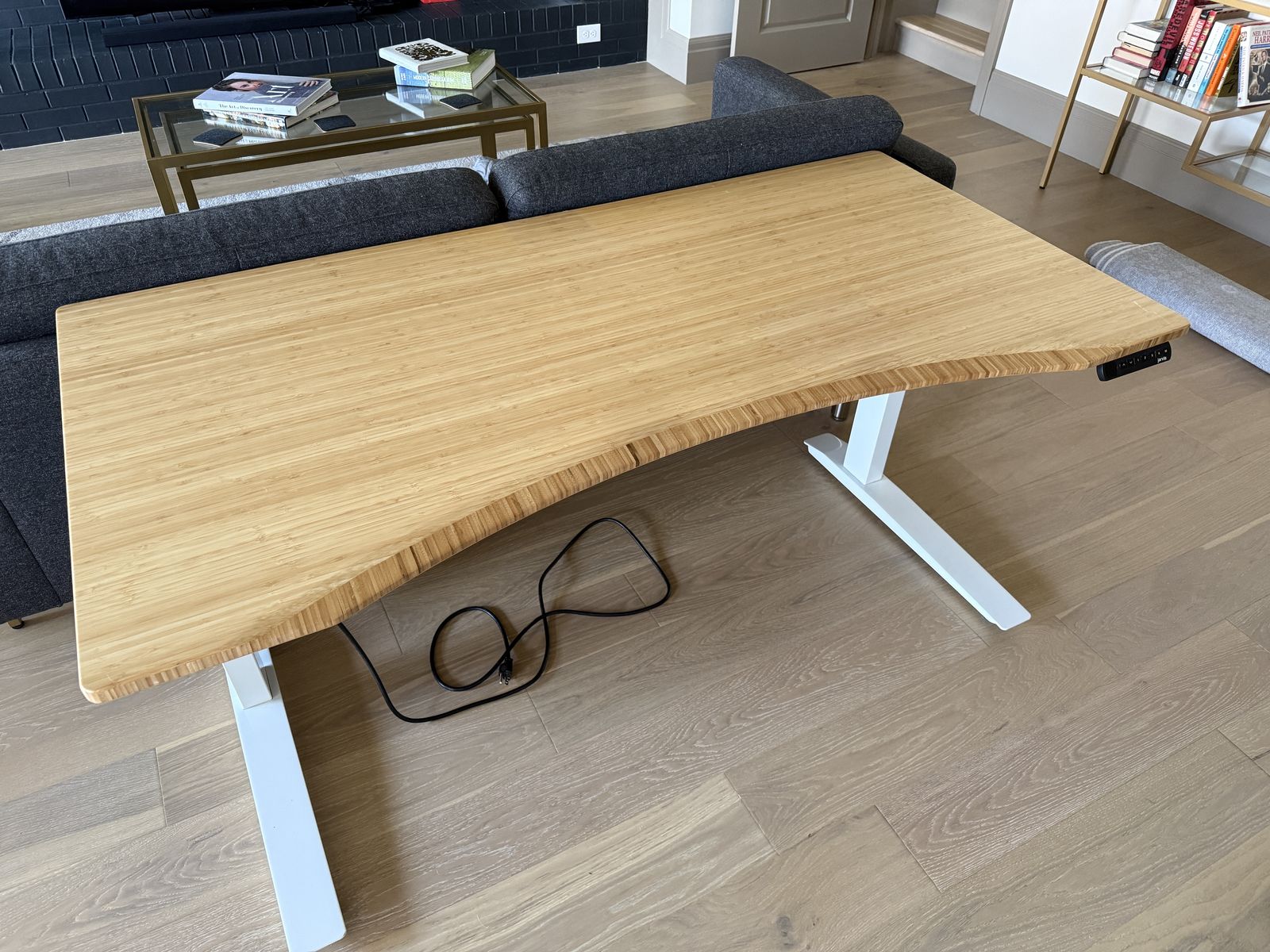 Jarvis Adjustable Bamboo Standing Desk