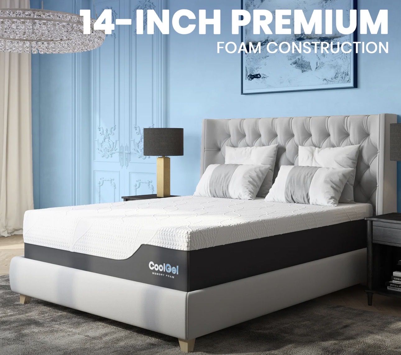 Cool Gel Ultimate 14-Inch Mattress - King  NEW