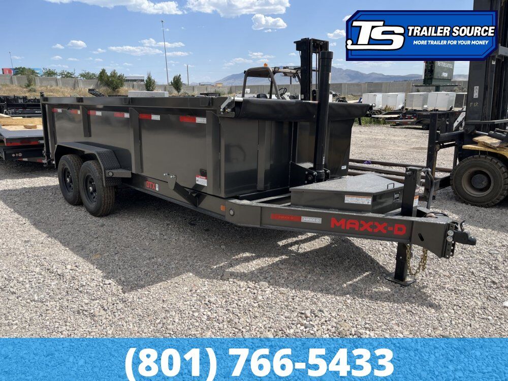 7x16 Maxx-D DTX Dump Trailer - 36" Sides - 15K GVWR