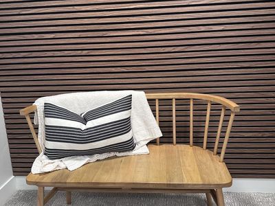 Shaken Wooden Curve Back Dining / Entryway Bench