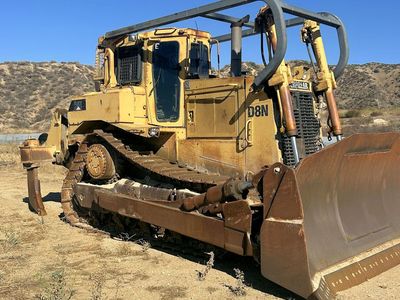 1990 Cat D8N Diff Steer Dozer w/ M/s ripper, Semi-U dozer, Good Undercarriage