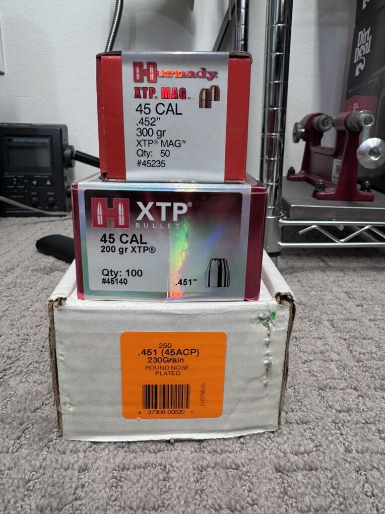45 Cal Bullets