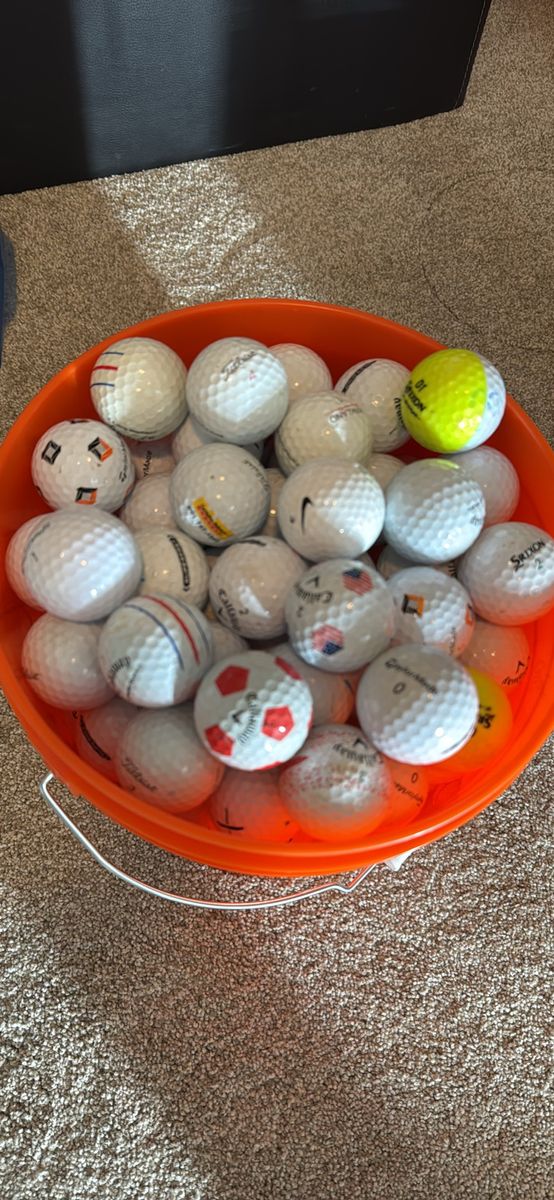 120 golf balls in new bucket