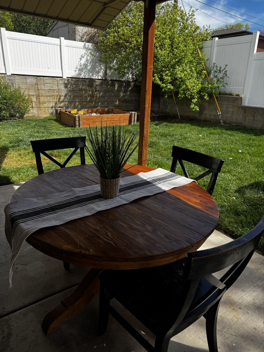 Wood Dining Table With 6 Chairs