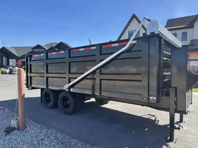 2024 Texas Custom Gooseneck Dump Trailer - 22K GVWR, Dually, Electric Tarp, 14-Ply Tires