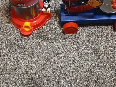 Vintage Disney Mickey Mouse Toys Lot - Pull Toy and Dispenser