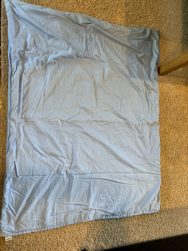 WB Weighted Blanket Plus Twin Size Blue Flannel