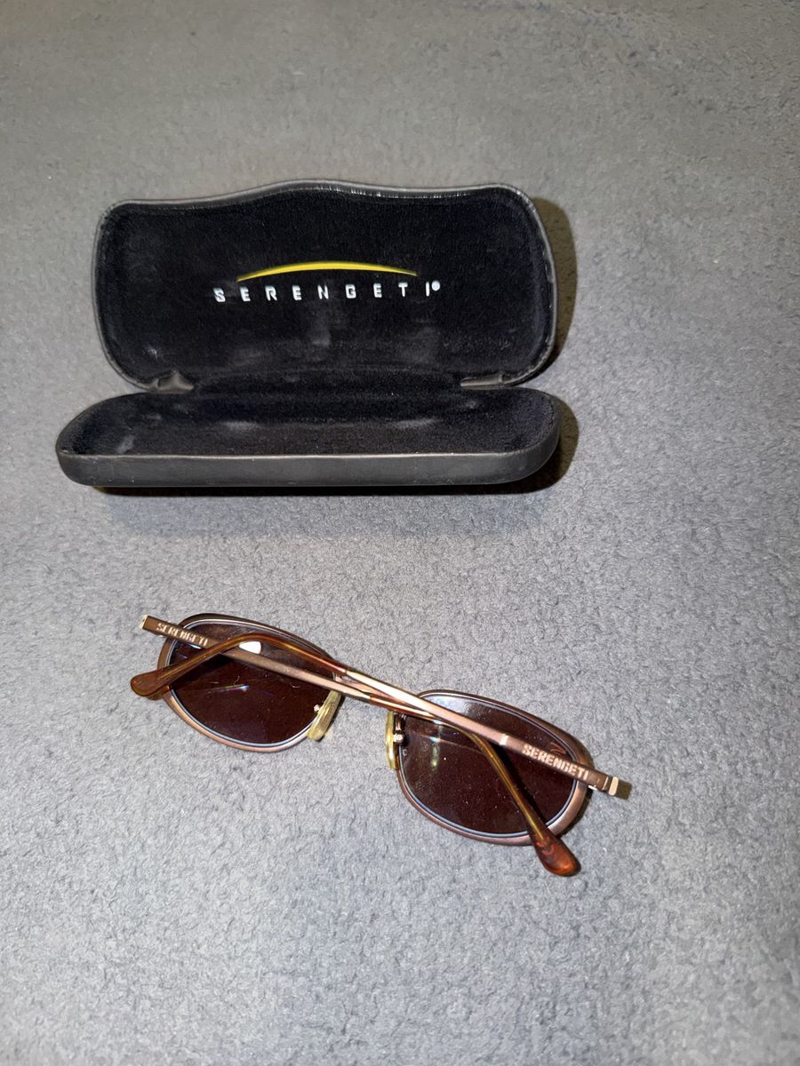 Serengeti Sunglasses Brown Lenses & Frames with Case Model 6548 vintage model excellent condition