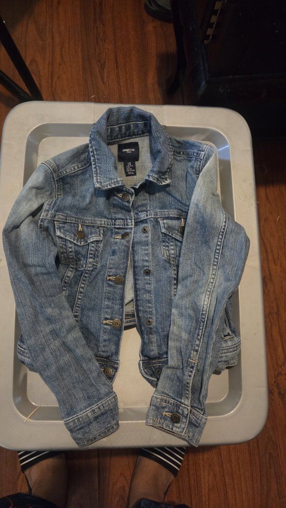 Gap Kids Denim Jacket - Medium (8-9 YRS) - Blue Washed
