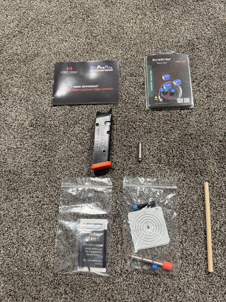 SMART DRYFIREMAG FOR GLOCK DOUBLE STACK 9MM RED (VISIBLE) LASER TRAINING SYSTEM