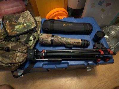 Nikon Spotter XL II 16-48x60 Realtree Spotting Scope + tripod and Case