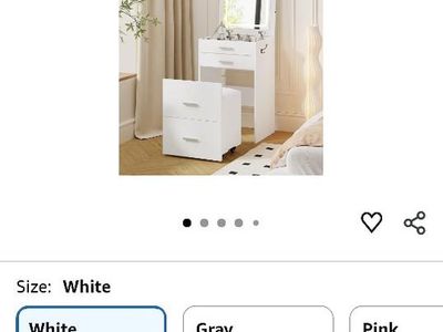 Compact young girl vanity