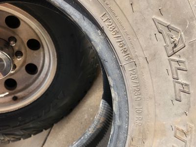 Spare tire without rim