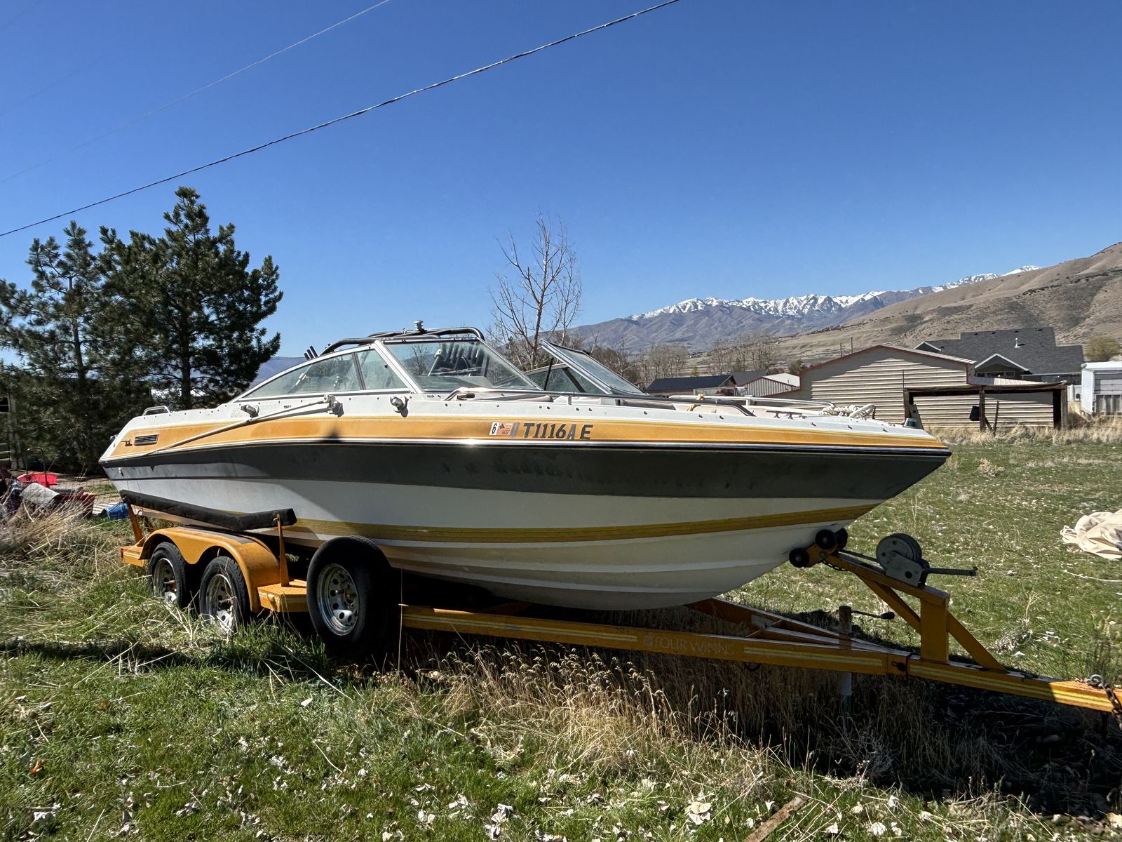 Ski Boat and Tent Trailer