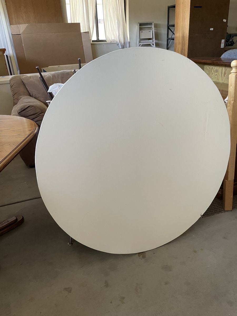 Two 48" Tabletop Round Toppers (for Square Card Tables)
