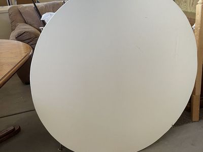 Two 48" Tabletop Round Toppers (for Square Card Tables)