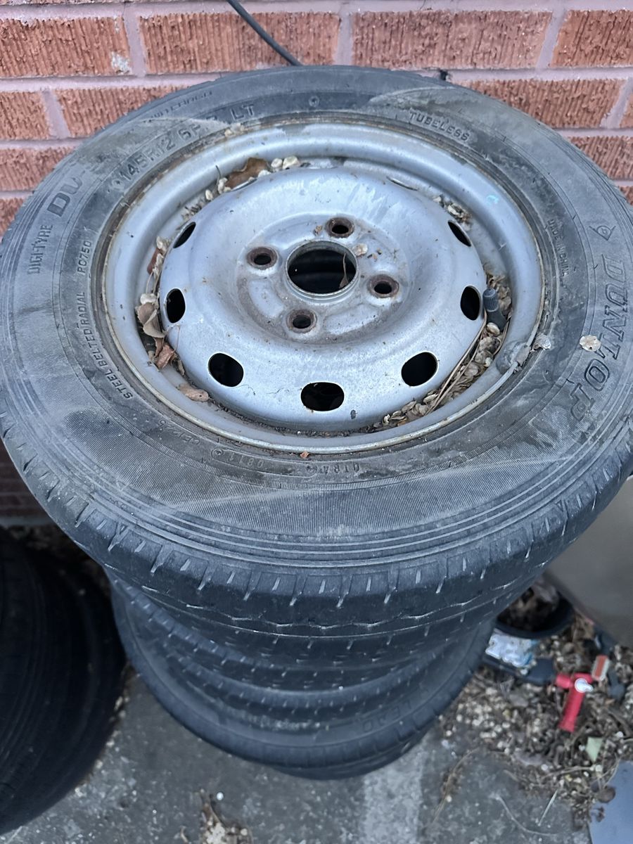 Honda Acty Kei van or truck stock wheels and tires 12”