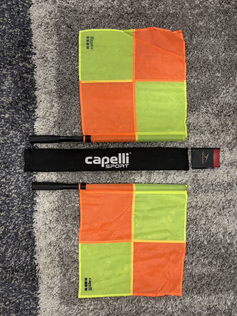 Soccer Referee Flags With Case and Cards