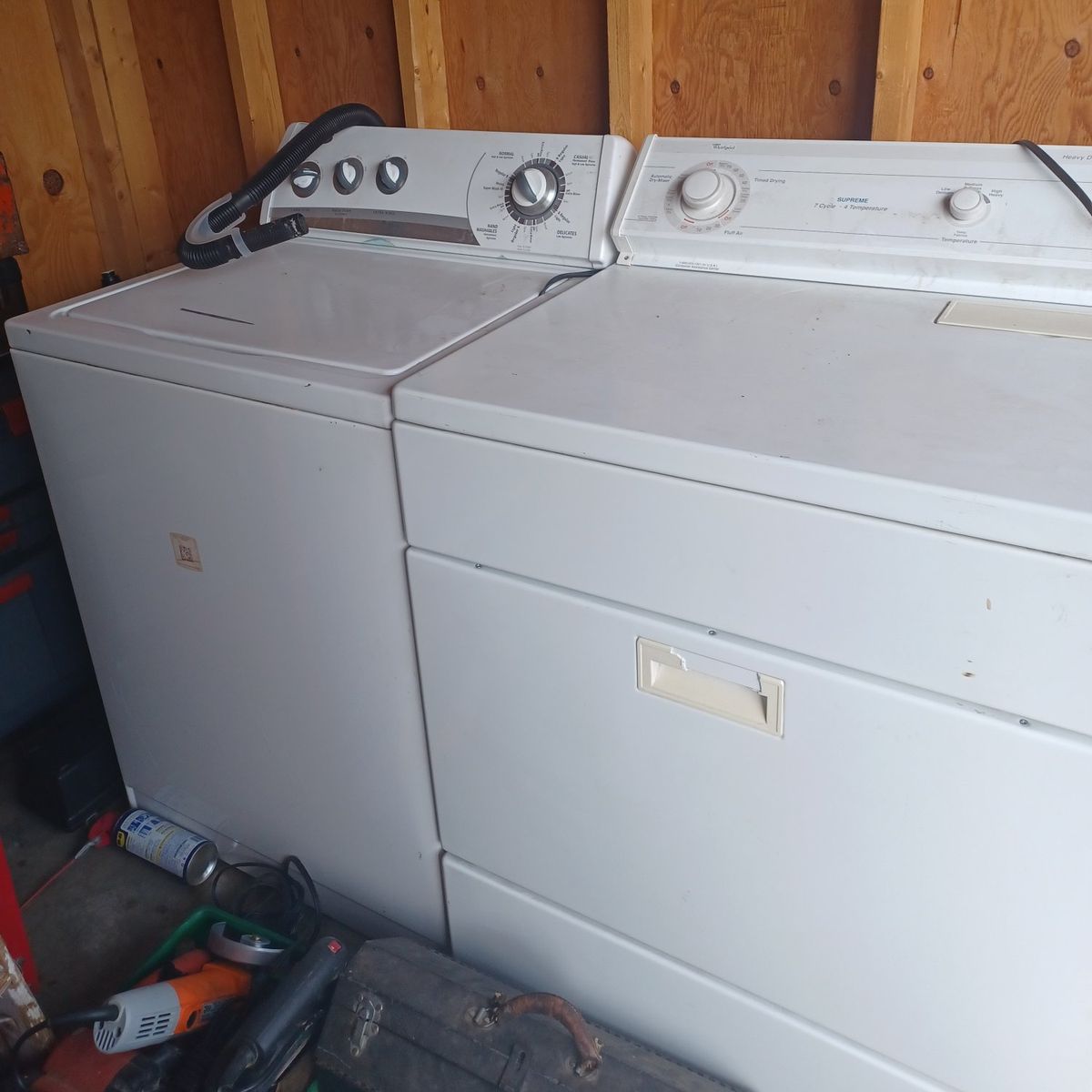 whirlpool washer and gas dryer $200