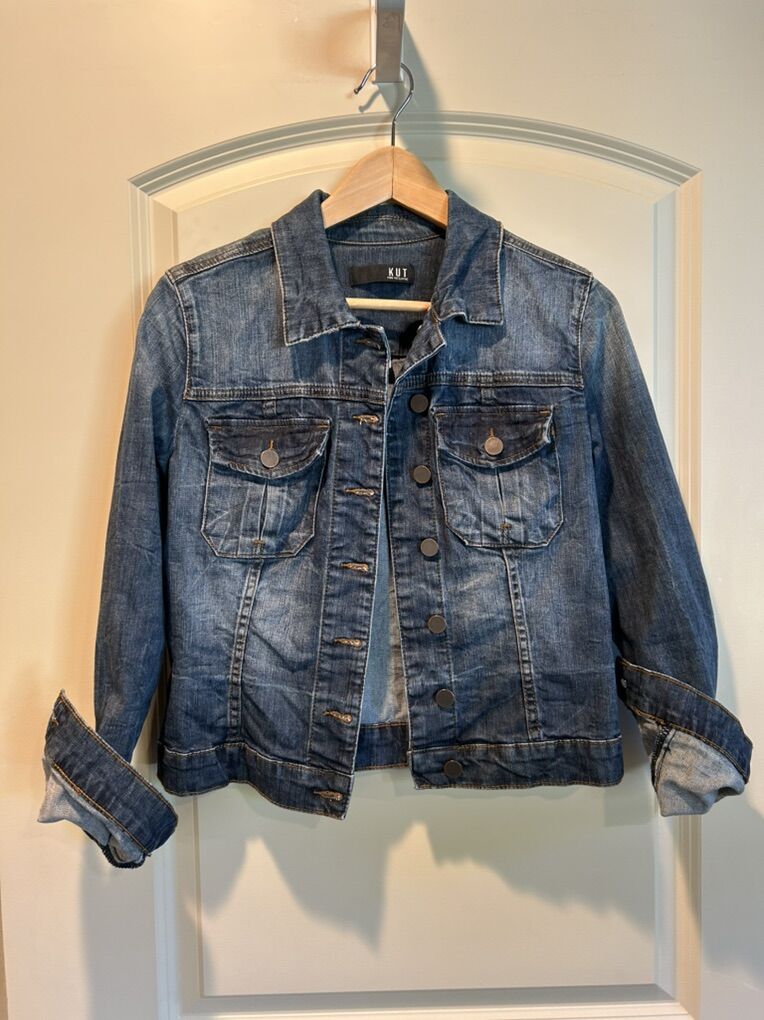 Kut From The Kloth Amelia Dark Blue Denim Jacket S