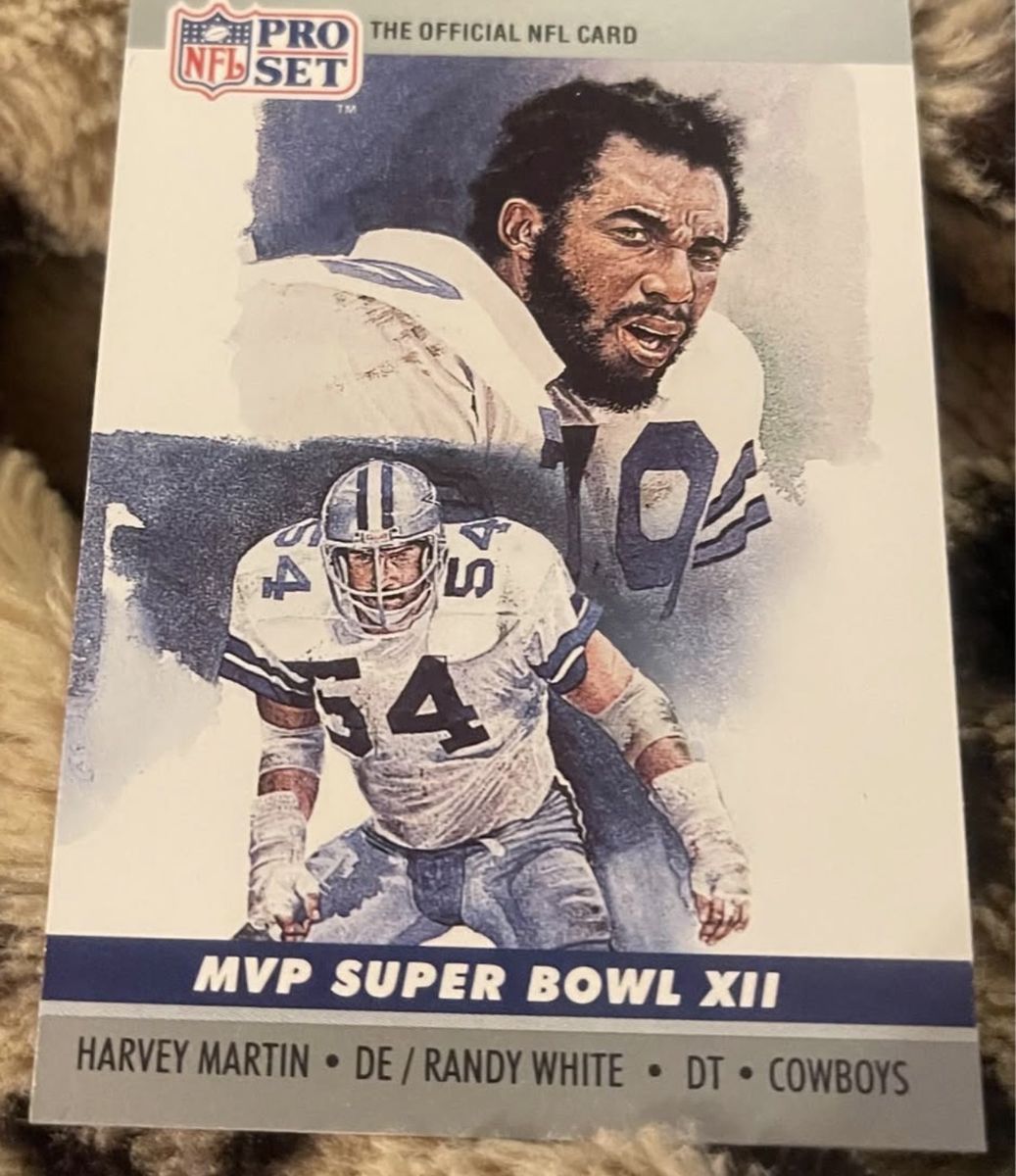 Harvey Martin MVP Super Bowl card (1990)
