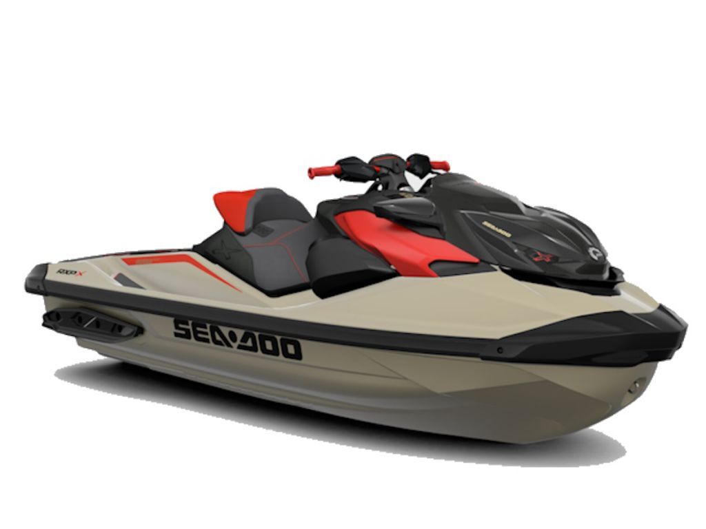2025 Sea-Doo RXP-X™ 325 Tech, BRP Premium A, iBR Metallic Tan / Lava Red